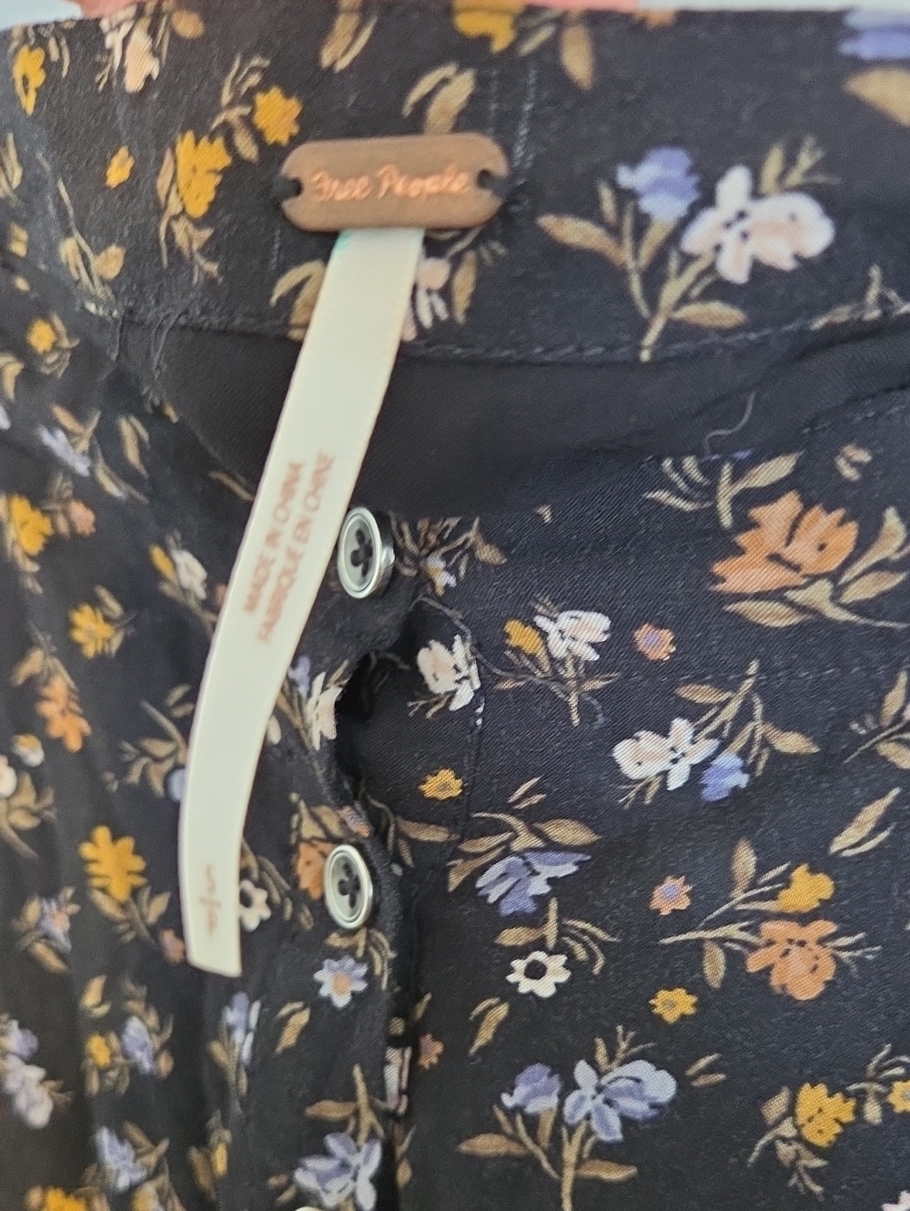 Free People She's A Dime Floral Button Down Skirt Small - Picture 7 of 10